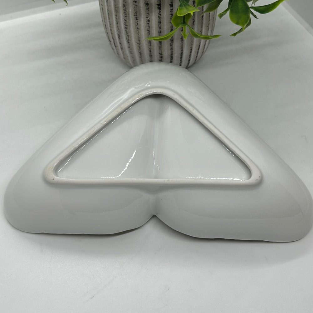 Floral Ceramic Dish with Gold Accent - Picture 10 of 14
